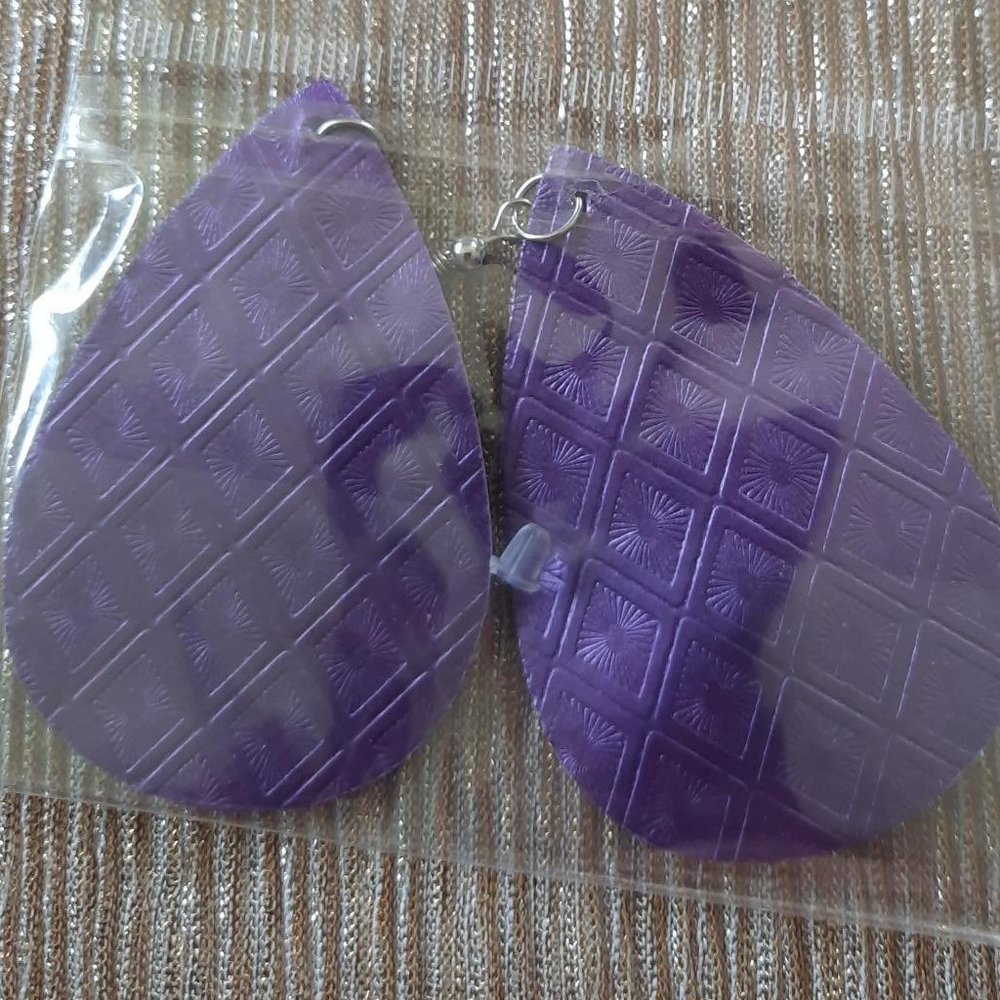 Large Teardrop Shaped Earrings assorted colors